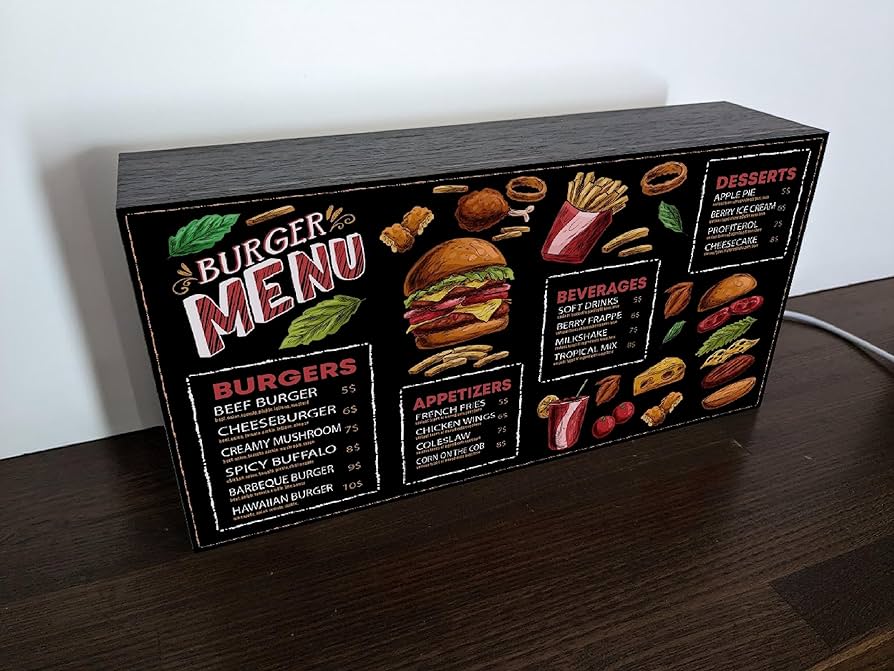 ハンバーガー ネオンサイン ファーストフード 看板 飲食業 フライドポテト 楽天市場】LEDネオンサイン ライト ハンバーガー ピザ